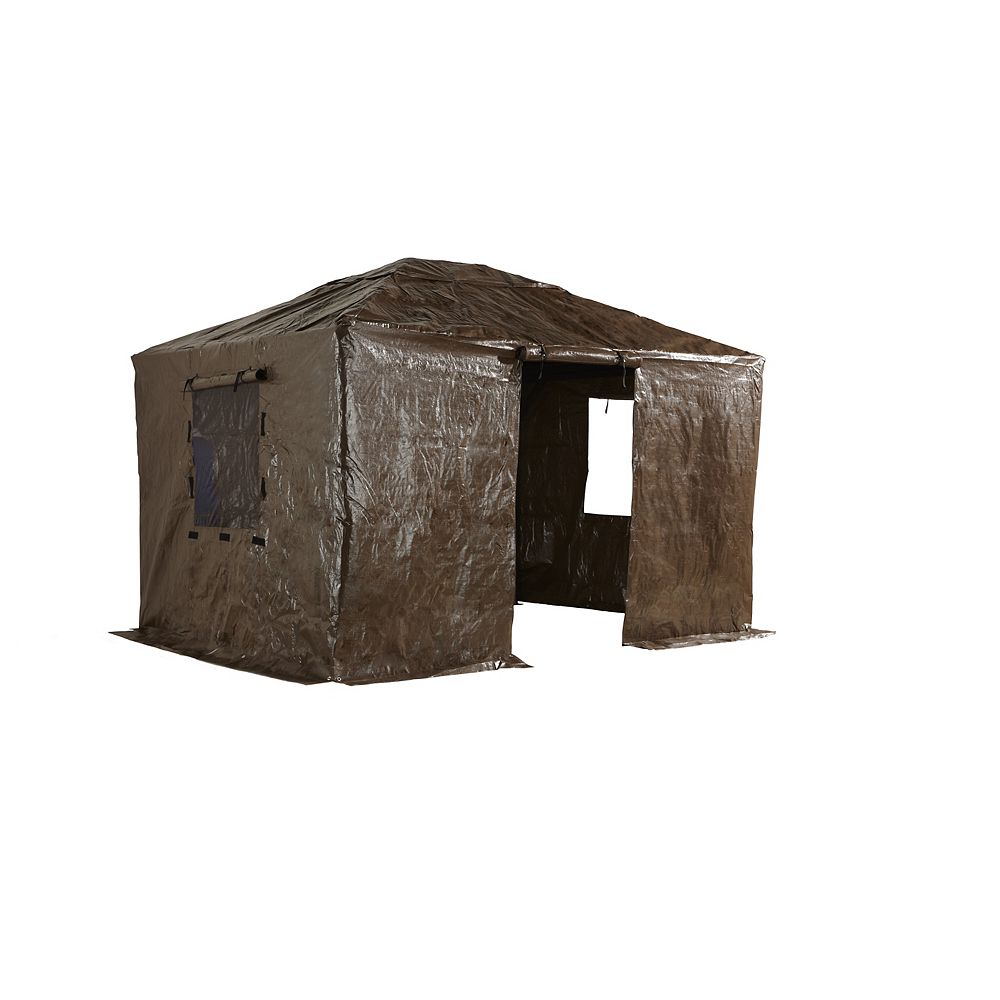 Sojag Gaspe/Genova 10 ft. x 12 ft. Gazebo Winter Cover in Brown The