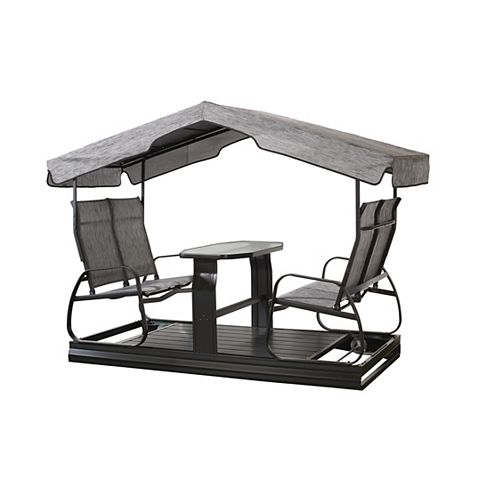 Sojag Eco 4-Seater Garden Swing in Dark Grey