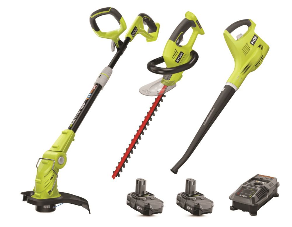 RYOBI 18V ONE+ Lithium-Ion Cordless. battery operated weed eater and blower...