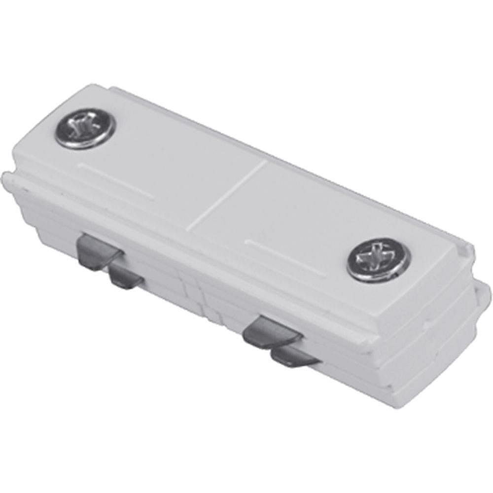 Lithonia Lighting Track Lighting Straight Connector White with Black