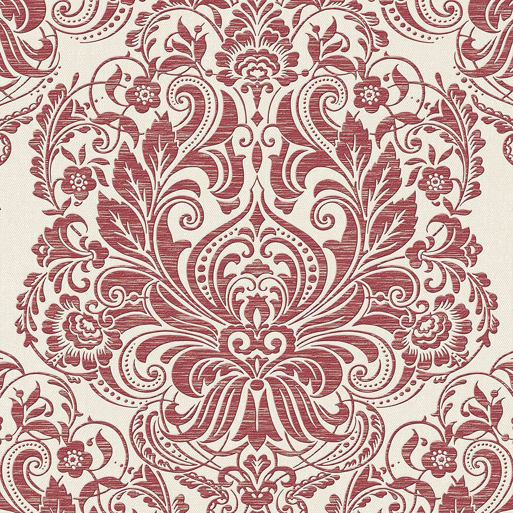 Graham & Brown Melody Red/Cream Wallpaper The Home Depot Canada