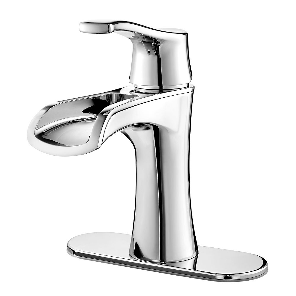 Pfister Aliante Single Lever Bathroom Trough Faucet In Chrome The Home Depot Canada