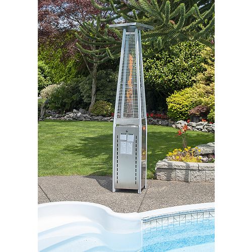 Flame Patio Heater, Stainless