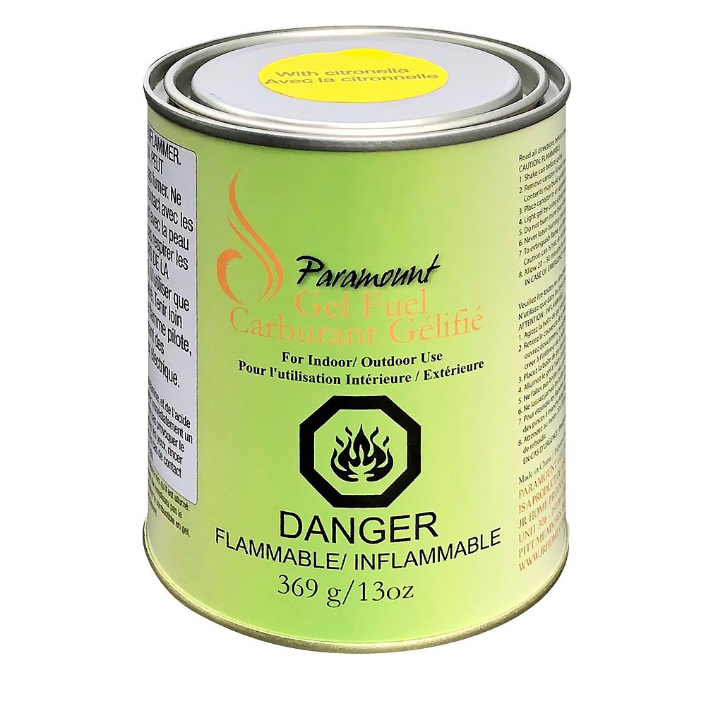 Paramount Gel Fuel Canister with Citronella The Home Depot Canada
