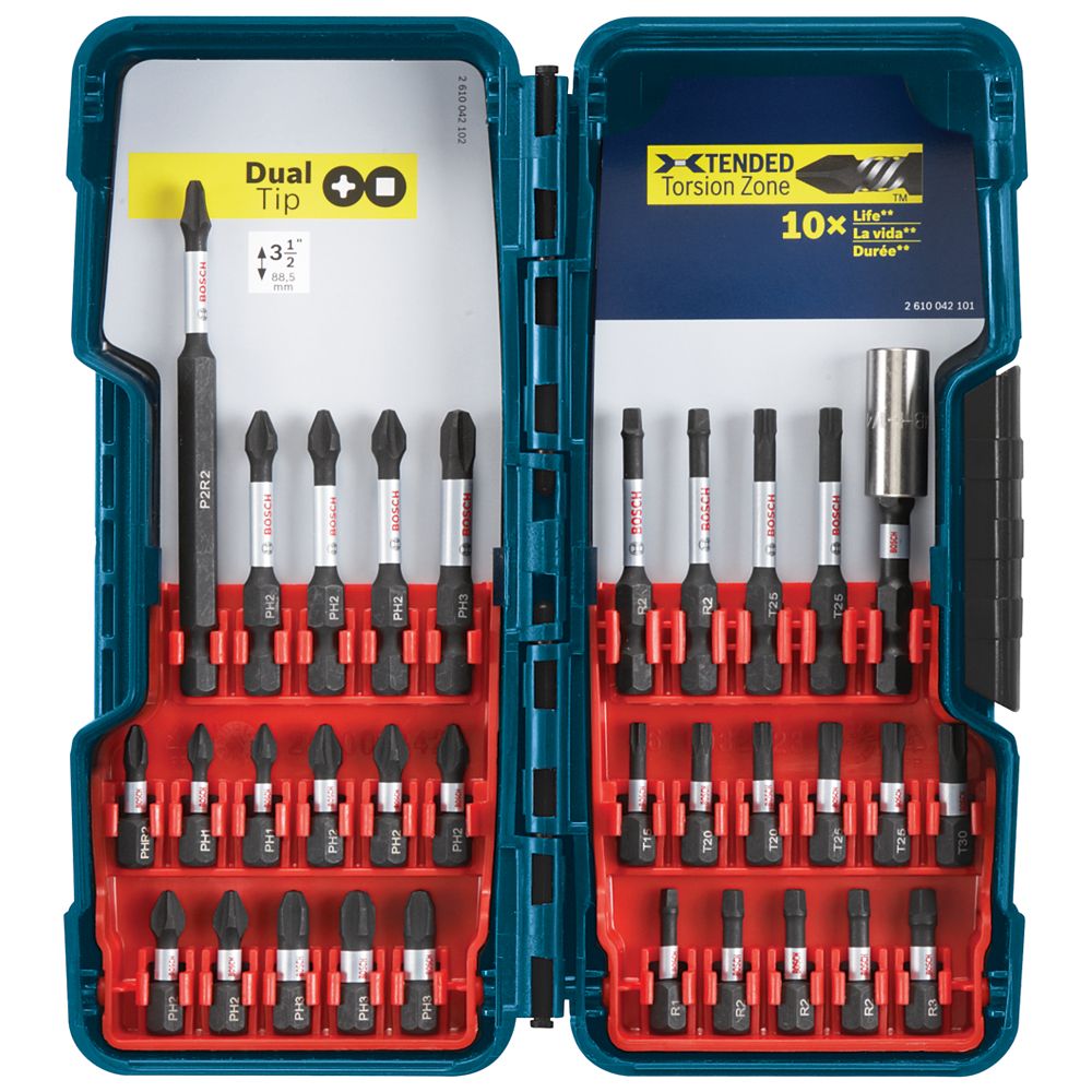 Bosch 32 pc. Impact Tough Screwdriving Bit Set The Home Depot Canada