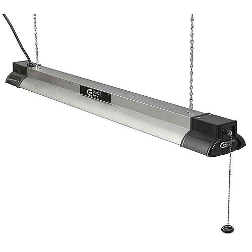 40-inch LED Shop Light  in Brushed Nickel with Bluetooth Speakers - ENERGY STAR®