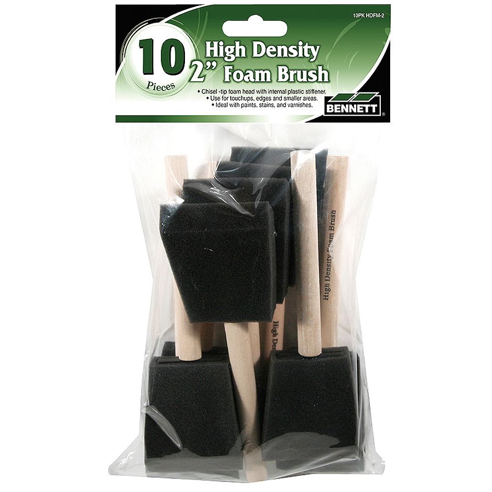 High Density, 2 Inch Foam Brush (10Pack) The Home Depot Canada