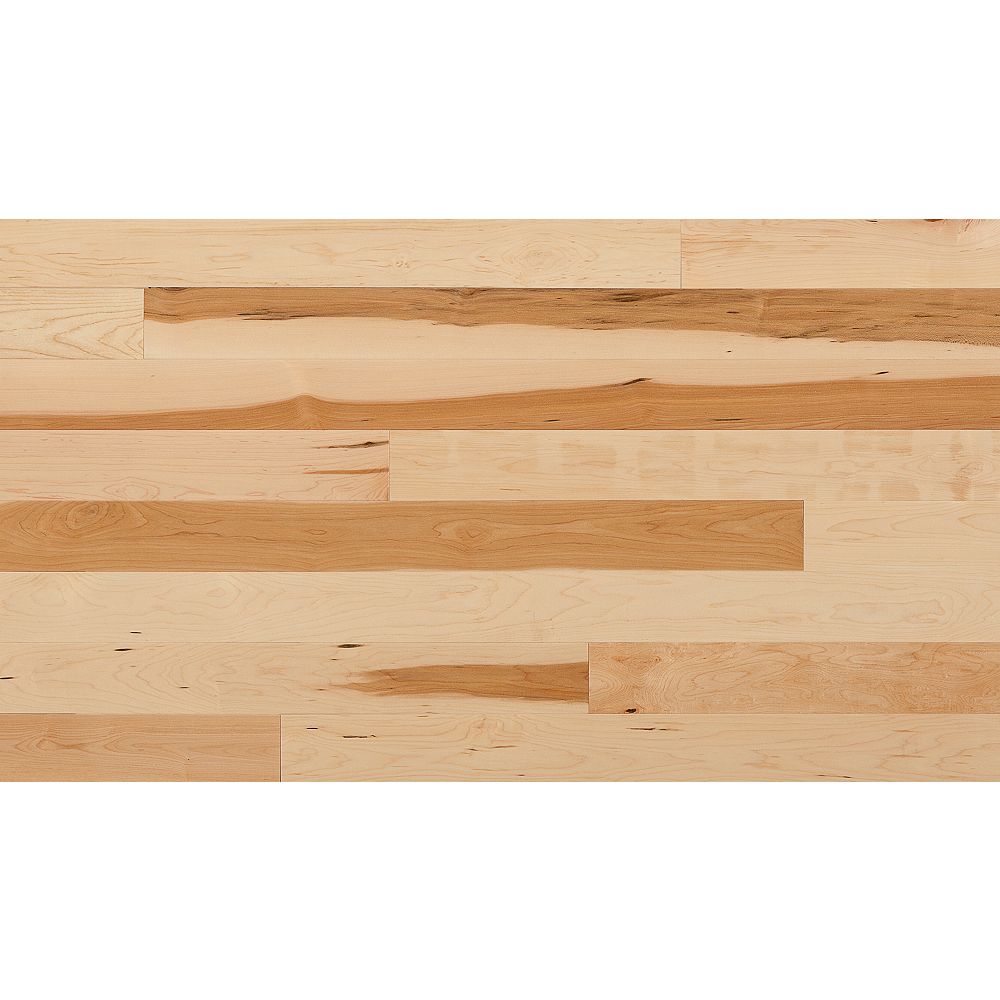 Dubeau 3 4 Inch Thick X W Natural Hardwood Flooring In Maple 20sq Ft Case The Home Depot Canada Inch W Natural Hardwood Flooring