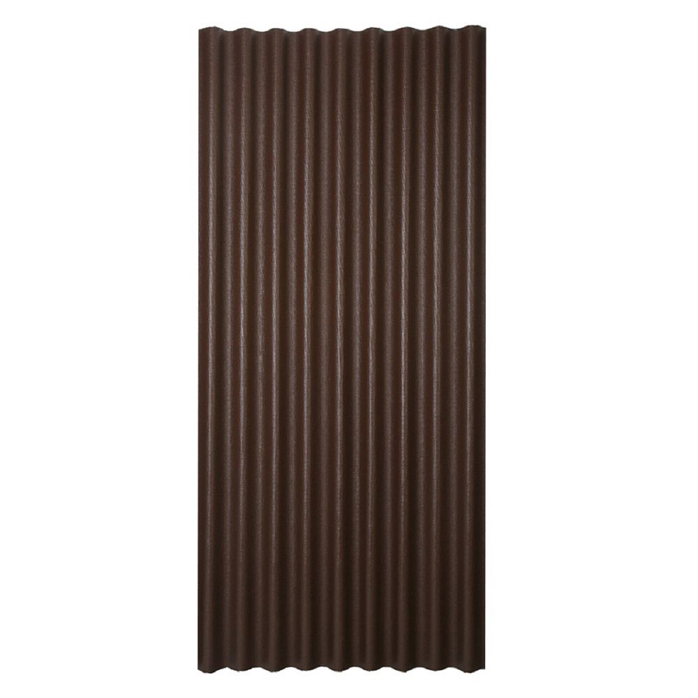 Ondura Sheet 36 Inch X 79 Brown, Home Depot Corrugated Roofing