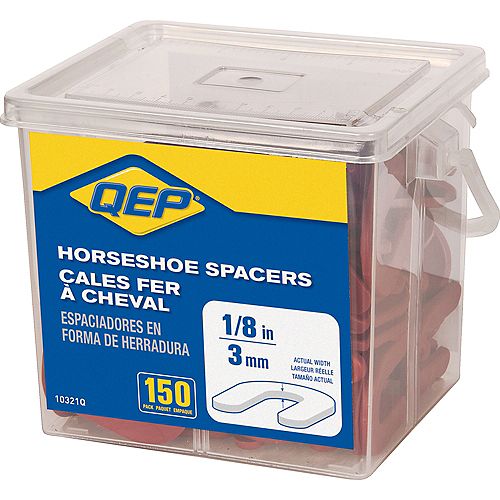 1/8 inch Horseshoe Shim Tile Spacers (Pail of 150)