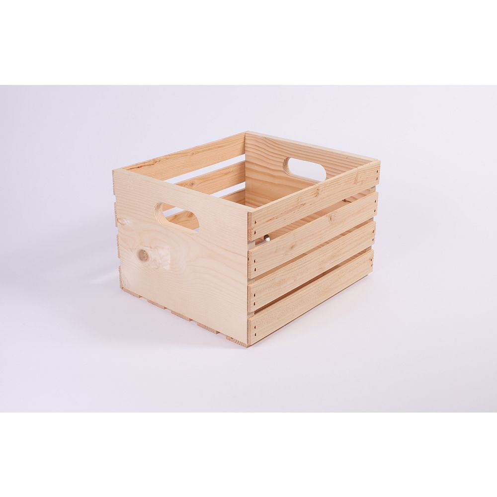Adwood Manufacturing Ltd 14.75 Inch x13 Inch x9.5 Inch Pine Crate The