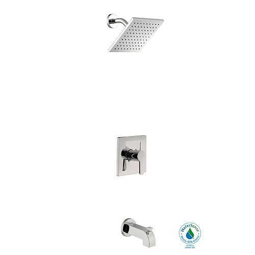 Modern WaterSense Single-Handle Tub & Shower Faucet Set in Chrome