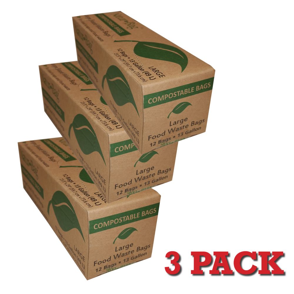 Enviro World Carton Of 49L Compostable Bags 12 Bags Per Carton 3 Pack   P 1001011716 