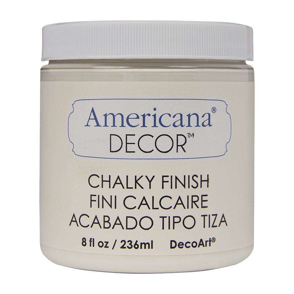 Decoart Chalky Finish Paint 8oz Lace The Home Depot Canada - Home Depot Americana Decor Chalky Paint Colors