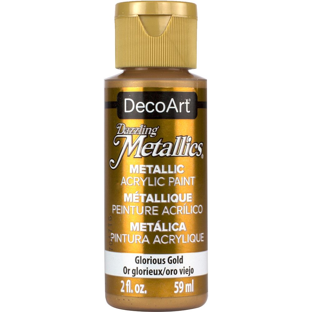 DecoArt Metallic Paint 2oz Glorious Gold The Home Depot Canada