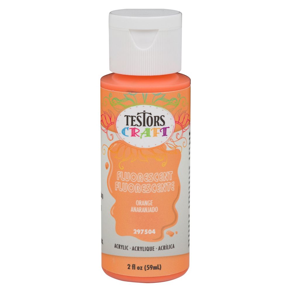 TESTORS CRAFT Acrylic Paint In Fluorescent Orange, 59 mL The Home Depot Canada