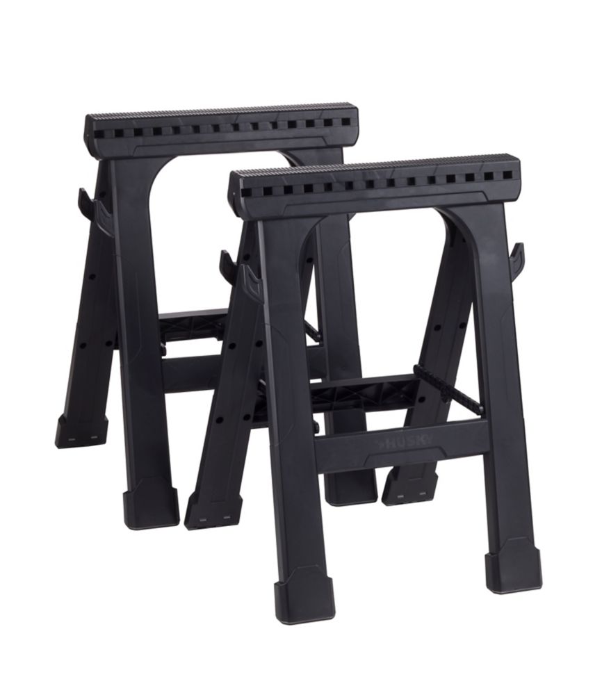 Husky 23 Inch Folding Sawhorse 2 Pack The Home Depot Canada   P 1001012218 