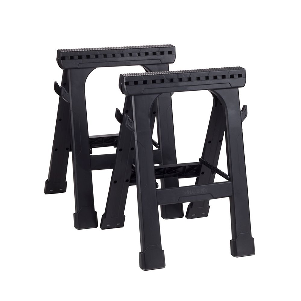 Husky 23-inch Folding Sawhorse (2-Pack) | The Home Depot Canada