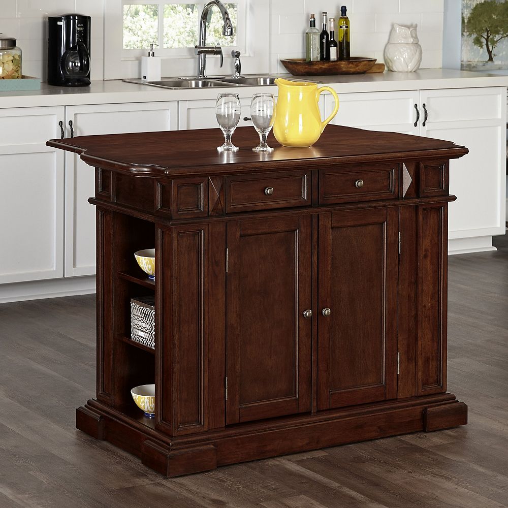 Home Styles Americana Cherry Kitchen Island The Home Depot Canada