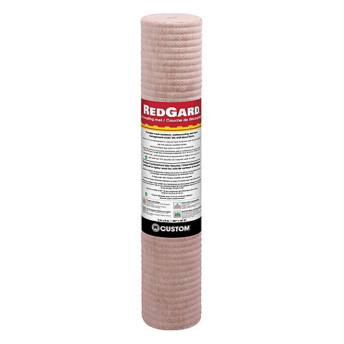 Custom Building Products RedGard 54 sq. ft. 39.4 in. x 16.5 ft. Uncoupling Mat Membrane for Tile and Stone