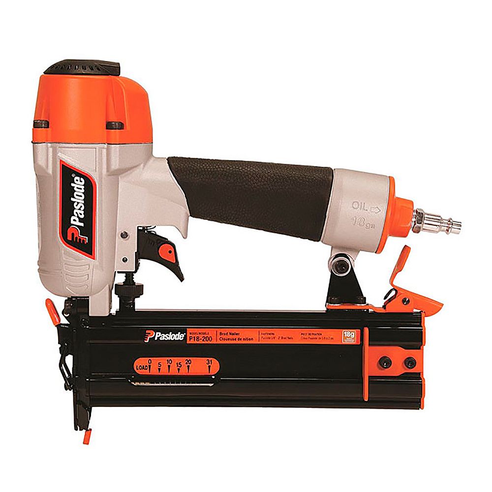 Paslode 18 Gauge Pneumatic Brad Nailer The Home Depot Canada