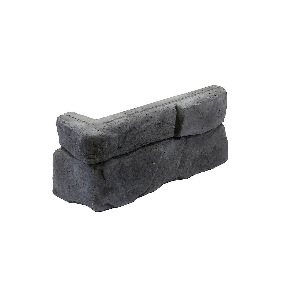 Fusion Stone Great Lakes Corner Stone Veneer - Carbon (5-Linear Feet ...