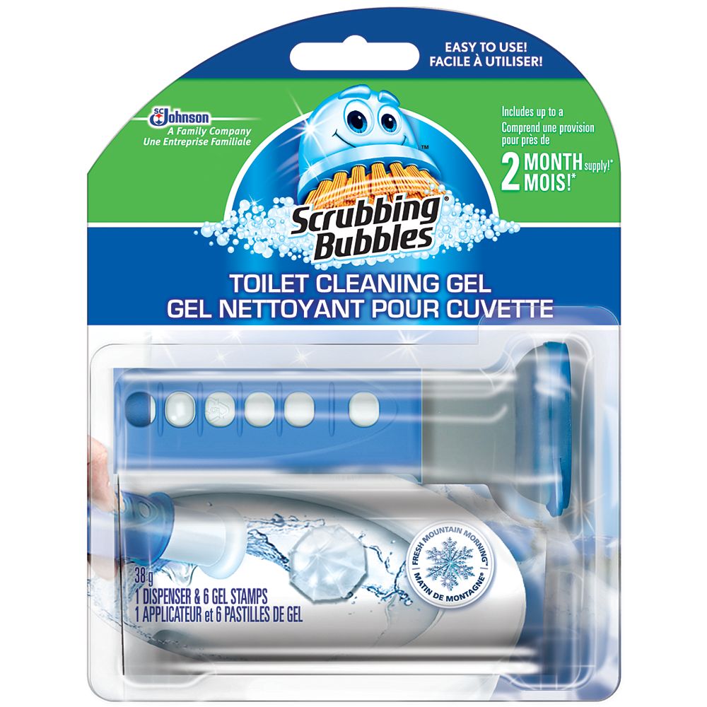 Scrubbing Bubbles Toilet Cleaning Gel Fresh Mountain Morning The Home
