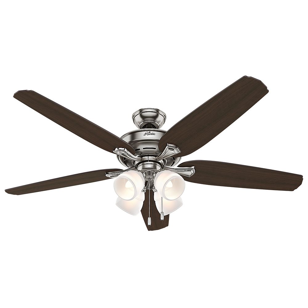 Hunter Channing 60-inch Brushed Nickle Indoor Ceiling Fan | The Home ...