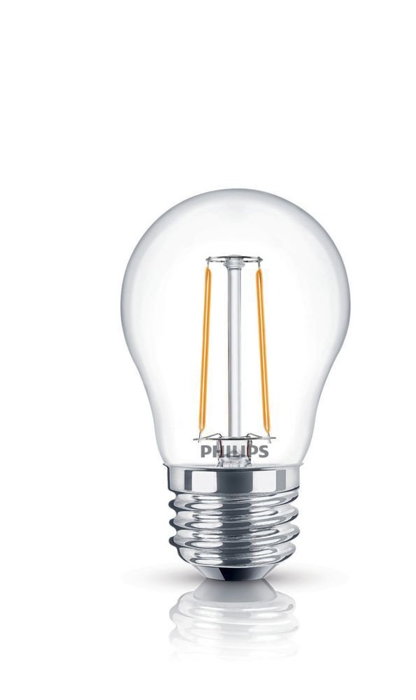 Philips 25W Equivalent Clear (2200K) A15 Filament LED Light Bulb The Home Depot Canada