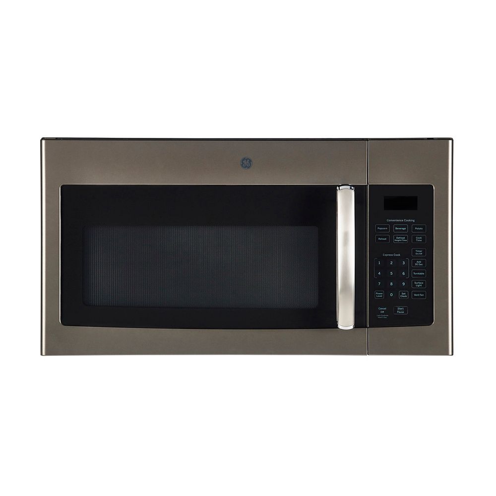 GE 30-inch W 1.6 Cu. Ft. Over the Range Microwave in Slate | The Home