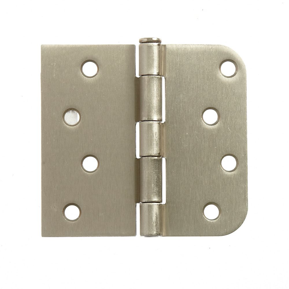 Everbilt 4in x 3 3/16in Satin Nickel Reversible Hinge with 5/8in