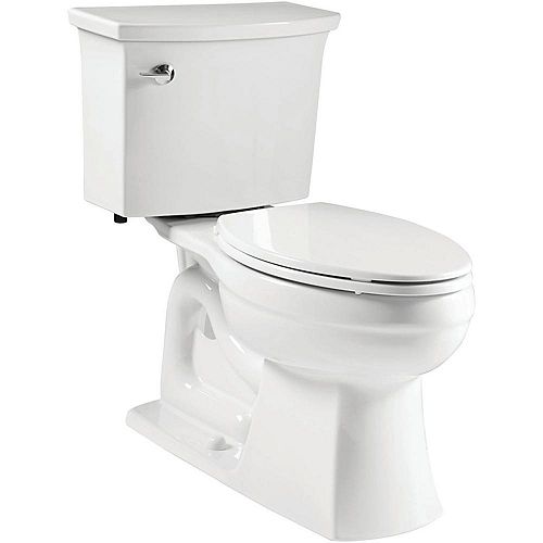 Elmbrook The Complete Solution 2-Piece 1.28 GPF Single Flush Elongated Toilet in White