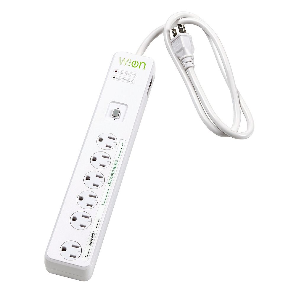 WiOn Indoor WiFi Surge Protector with Monitor Energy Usage and