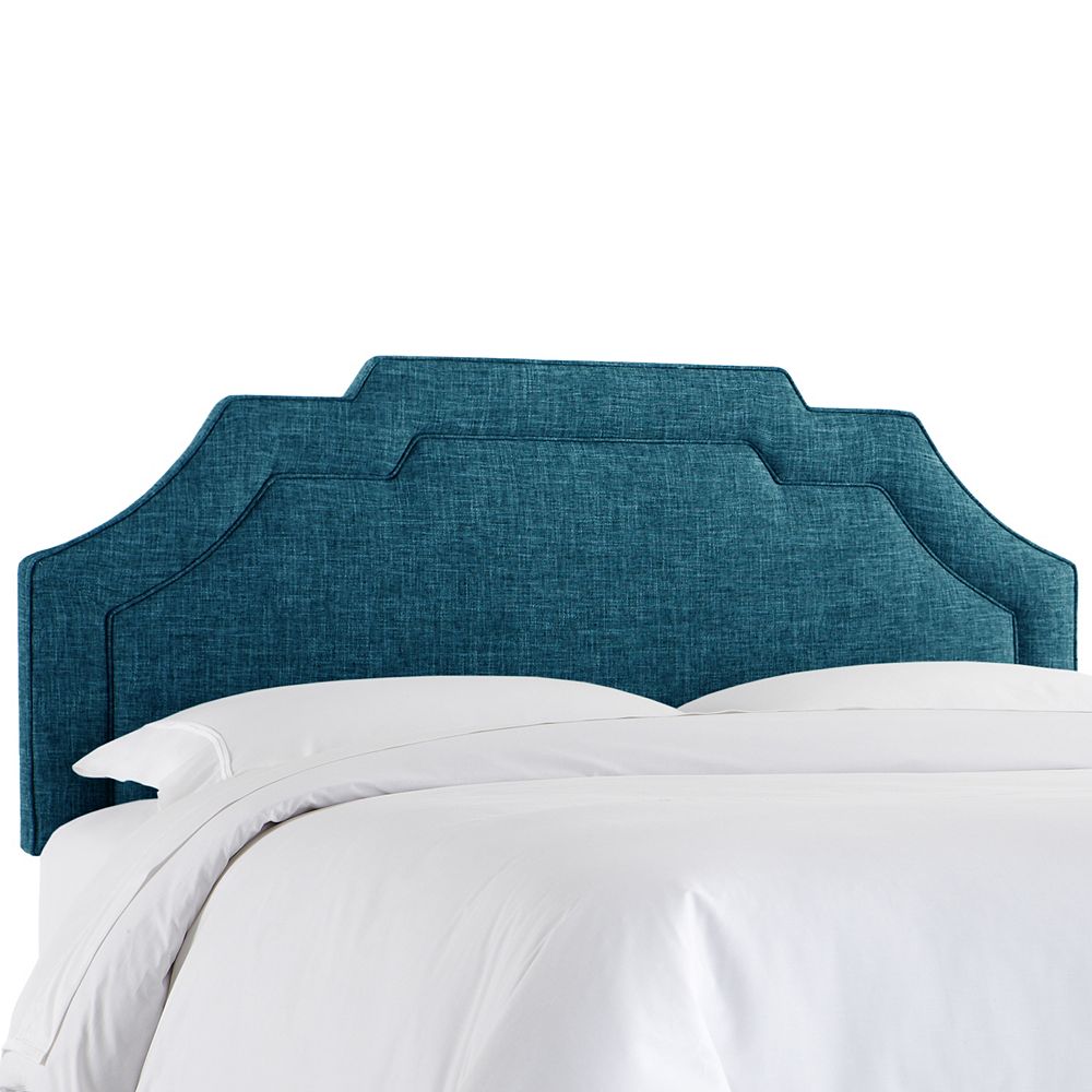 Skyline Furniture Full Notched Border Headboard In Zuma Navy The Home Depot Canada