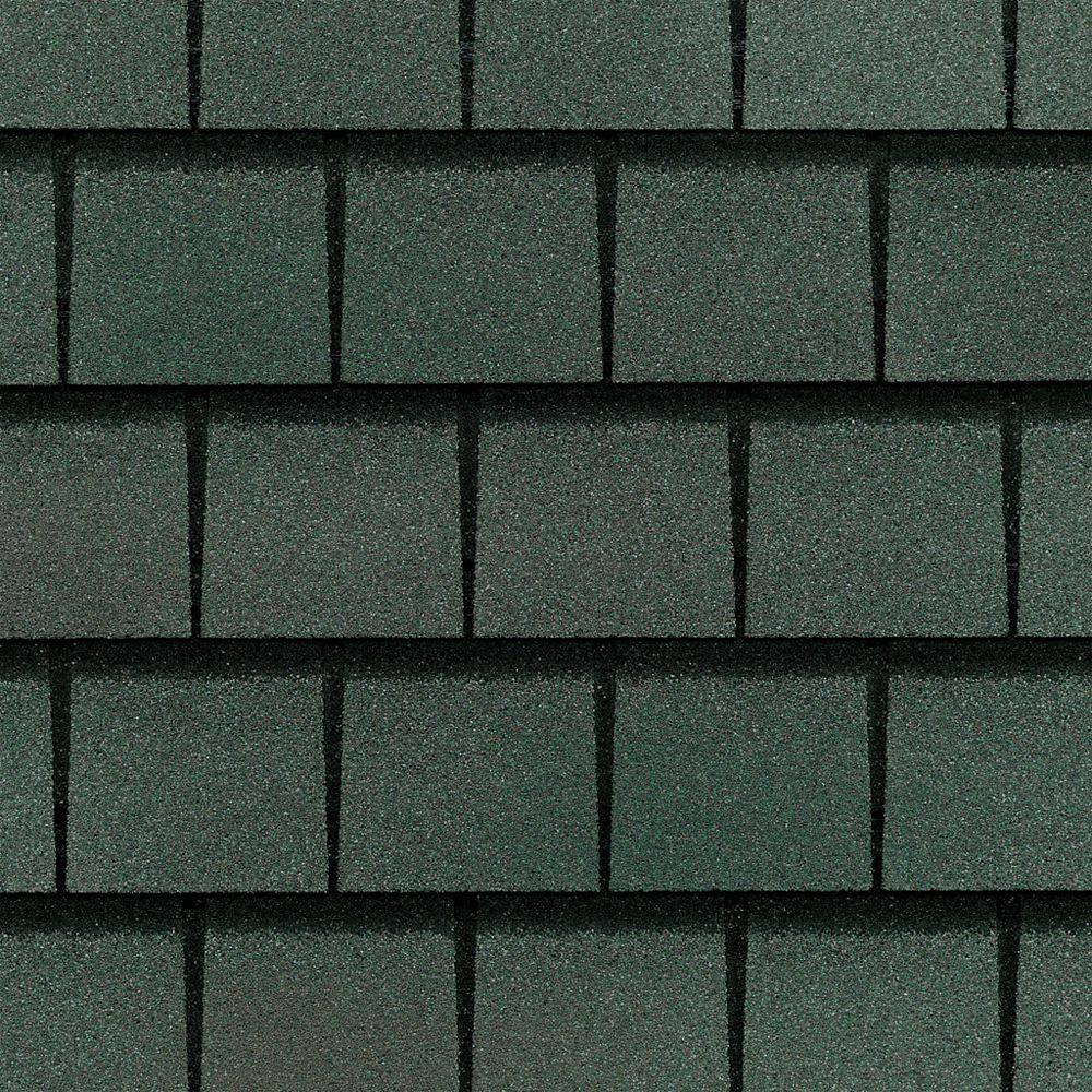 GAF Slateline Emerald Green Value Collection Lifetime Shingles (33 sq ...