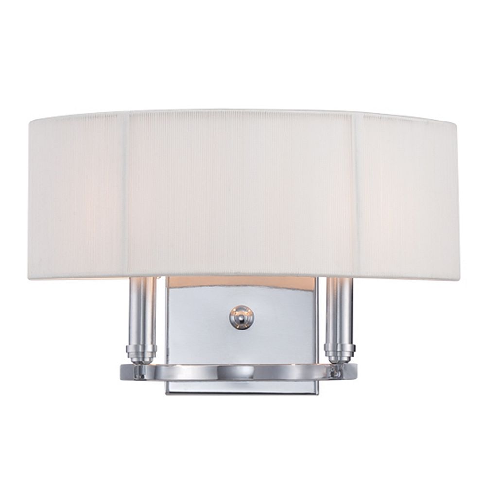 HDG Kennedy Collection 2Light Chrome Wall Sconce The Home Depot Canada
