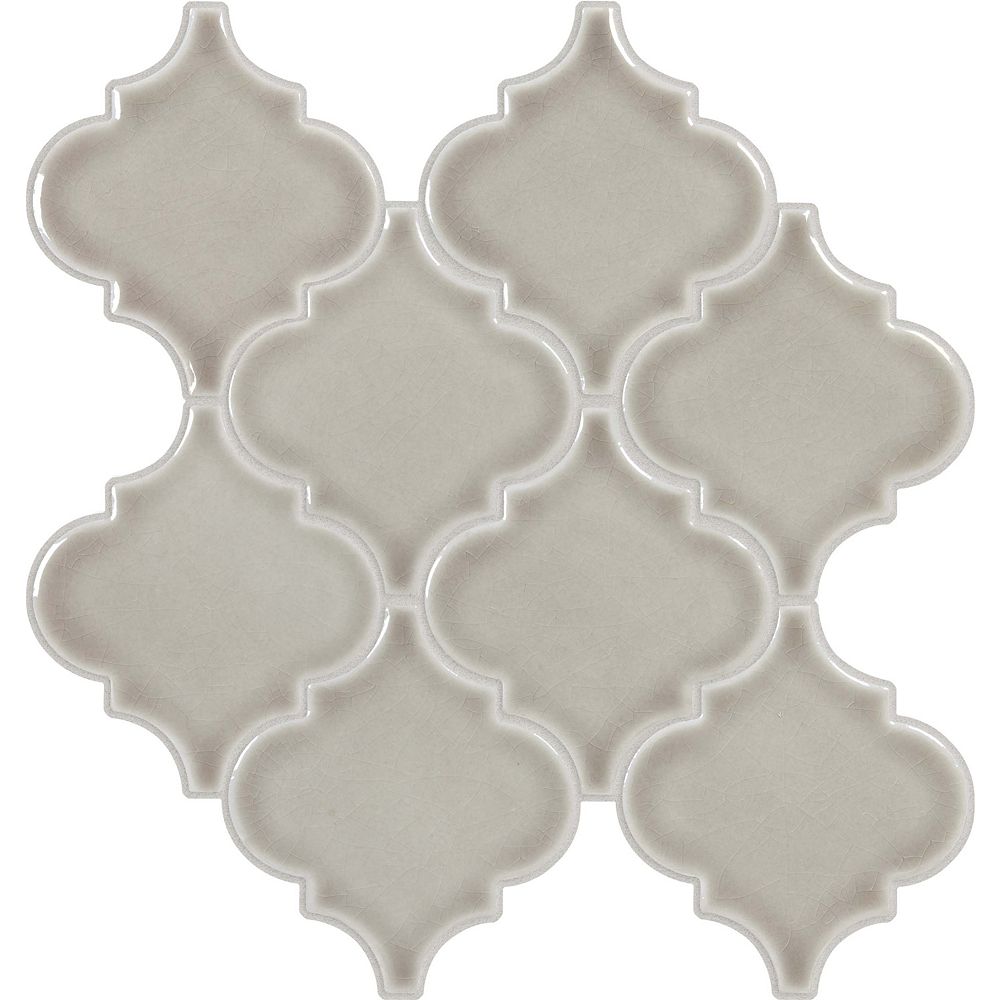 Enigma Gotham Fog Crackled Arabesque Mosaics | The Home Depot Canada