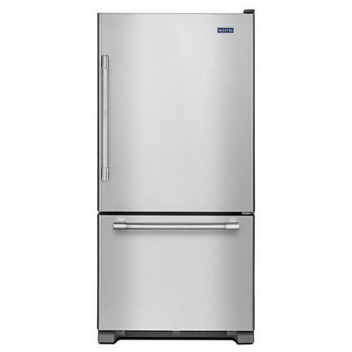 30-nch W 19 cu.ft Bottom Freezer Refrigerator in Stainless Steel - ENERGY STAR®