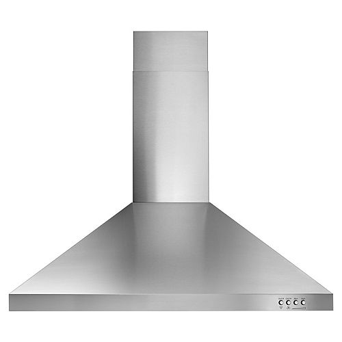 30-inch Contemporary Wall Mount Range Hood in Stainless Steel