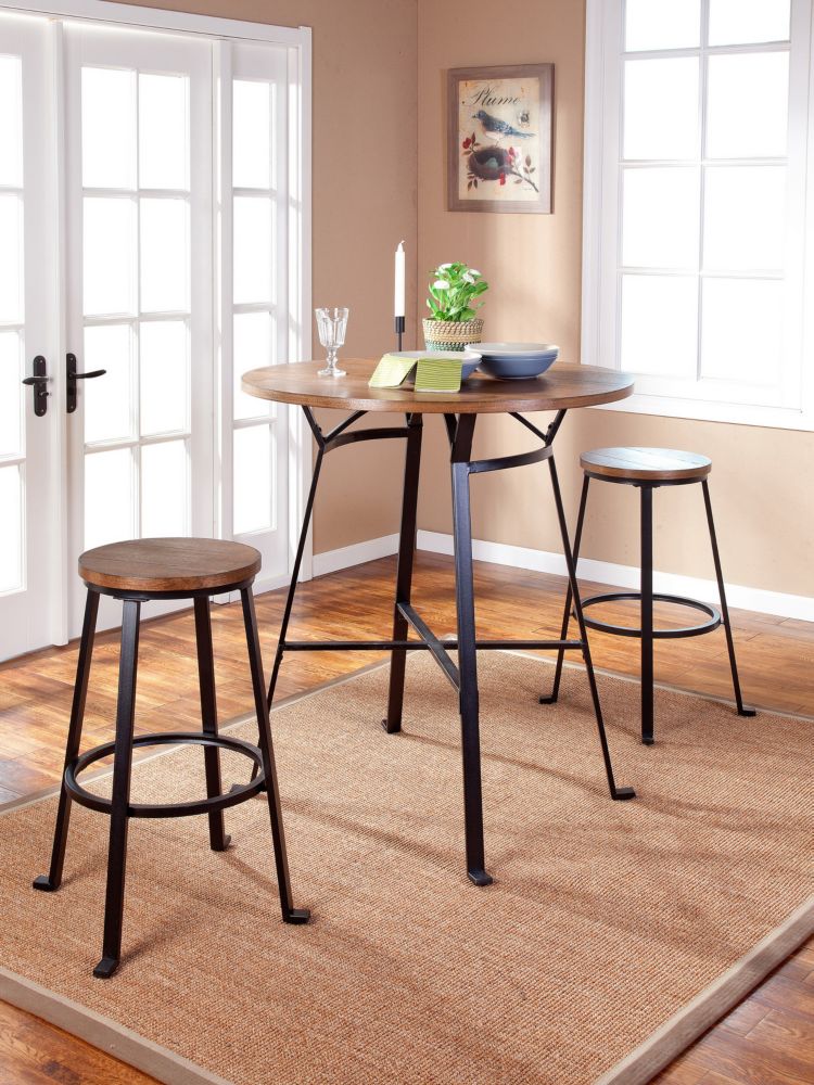 JR Home Collection 3 Piece Indoor Bar Height Bistro Set The Home   P 1001018434 