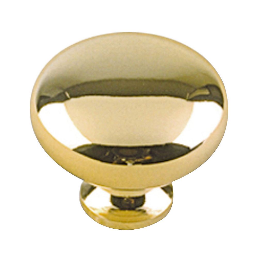 Richelieu Varennes Collection 1 14 In 32 Mm Brass Traditional Cabinet Knob The Home Depot 6294