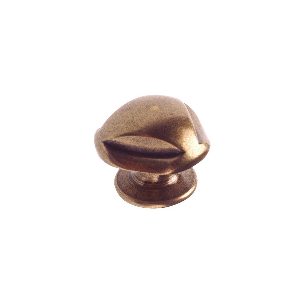 Richelieu Hudson Collection 1 516 In 33 Mm Burnished Brass Traditional Cabinet Knob The 6321