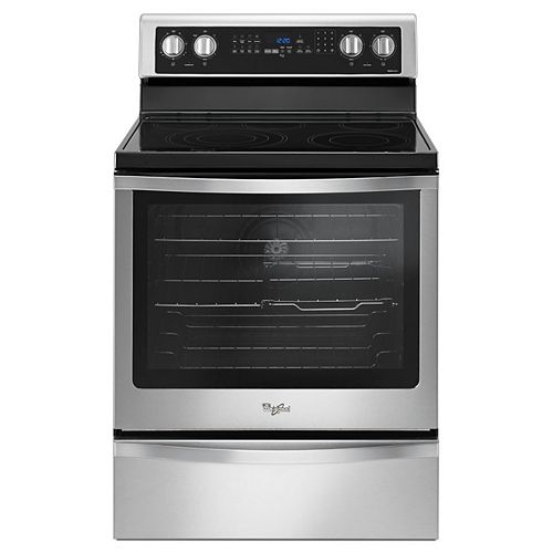 6.4 cu. ft. Electric Range with Self-Cleaning Convection Oven in Stainless Steel