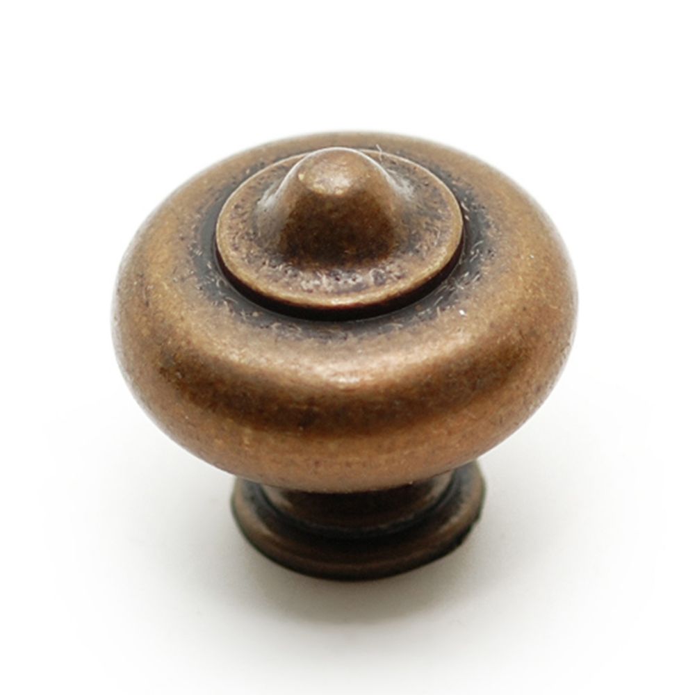 Richelieu 1 1/4 In (32 Mm) Burnished Brass Traditional Cabinet Knob ...