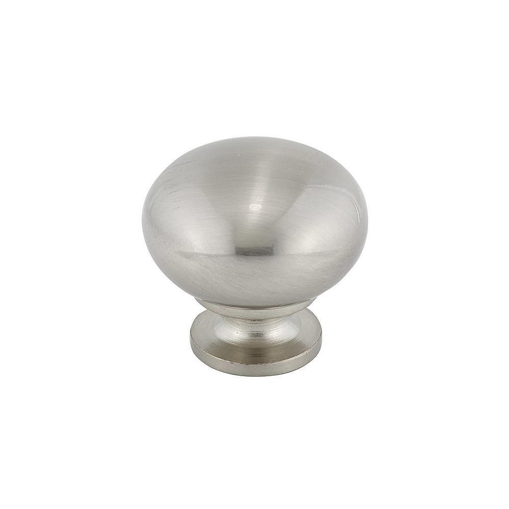 Richelieu Buffalo Collection 1 1 4 In 32 Mm Brushed Nickel Contemporary Cabinet Knob The