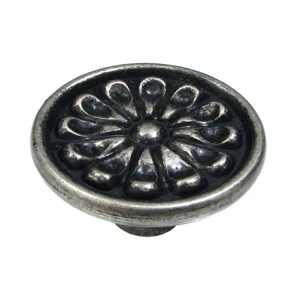 Richelieu 1 5/8 in (41 mm) Natural Iron Traditional Knob The