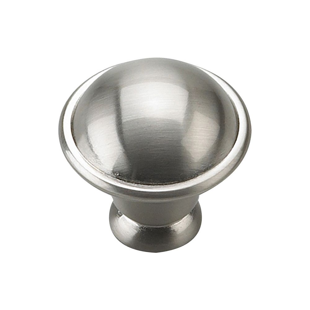 Richelieu Nantes Collection 1 14 In 32 Mm Brushed Nickel Traditional Cabinet Knob The Home 3788