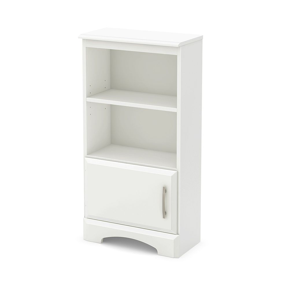 South Shore Callesto Bookshelf Nightstand Pure White The Home Depot Canada