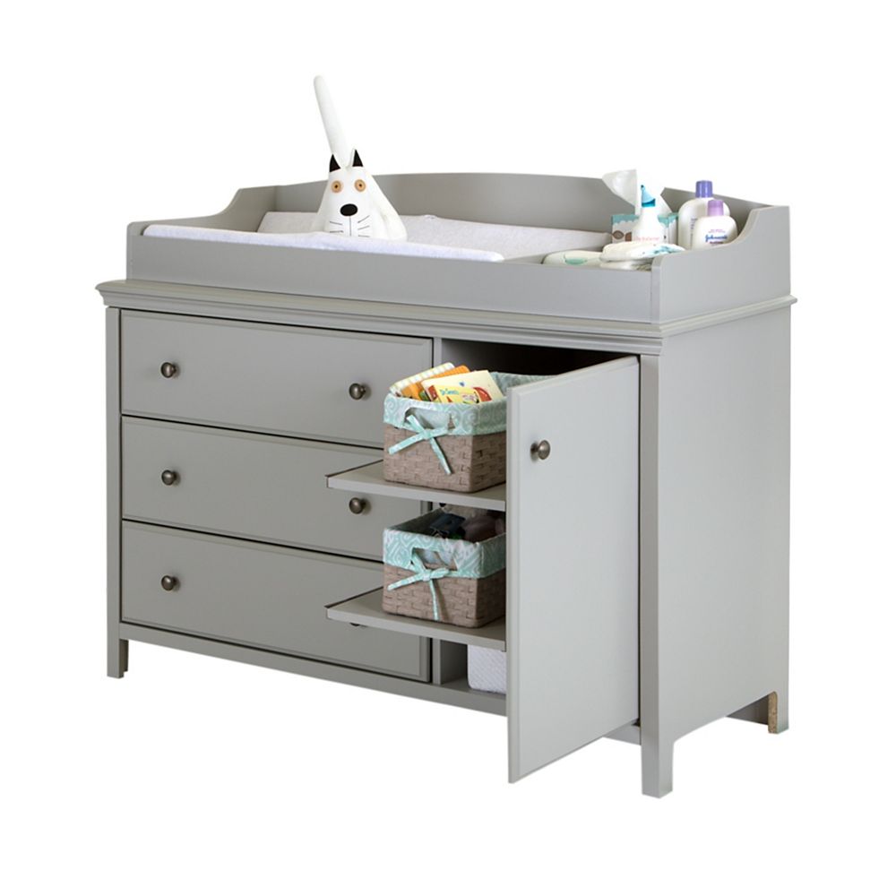 South Shore Cotton Candy Changing Table With Removable Changing Station