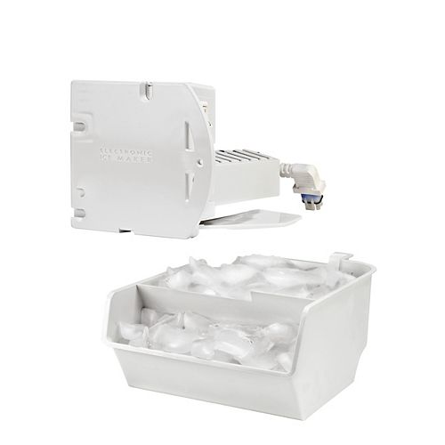 Electronic Ice Maker in White